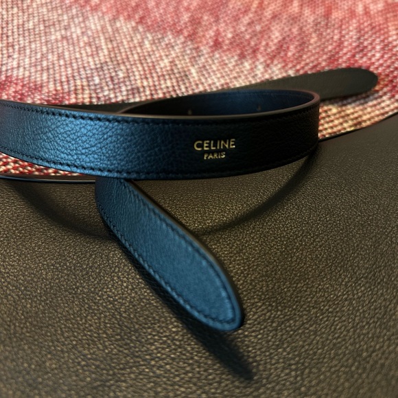 CELINE HELOISE BAG CUIR TRIOMPHE IN SUPPLE CALFSKIN BLACK HOBO MEDIUM - Picture 5 of 12